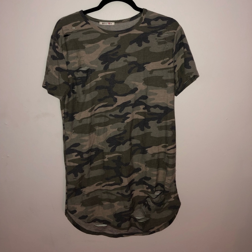 Camouflage T-shirt dress
